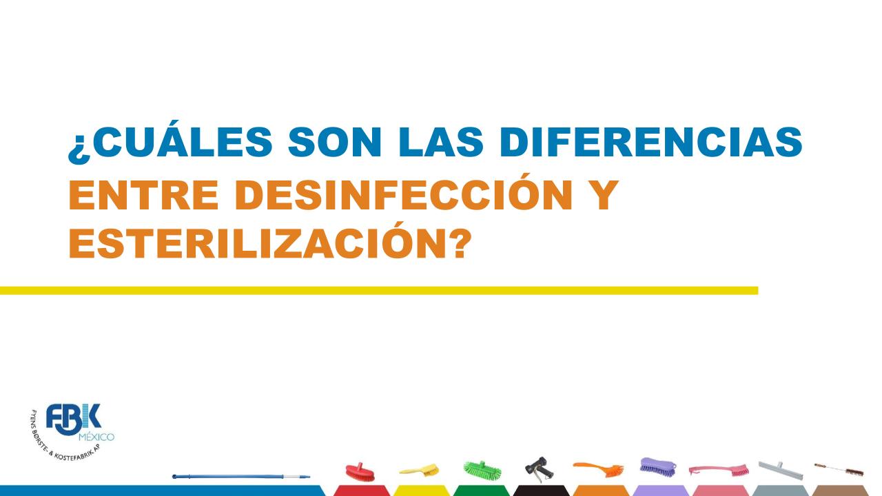 Diferencias entre esterilización y desinfección FBK México